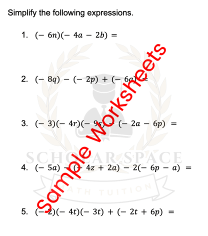 Secondary Basic Algebra Operations (Bundle of 3) [v1-3] - Image 2